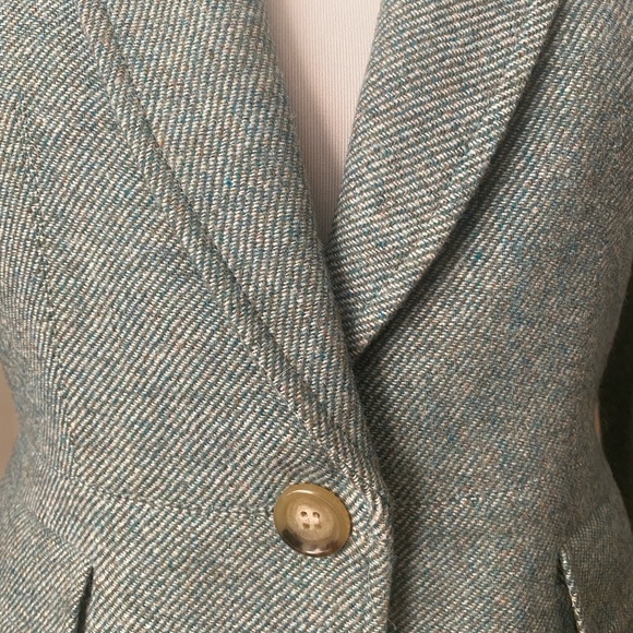 Talbots Wool Blend Tweed Blazer Size 4 - Picture 5 of 9